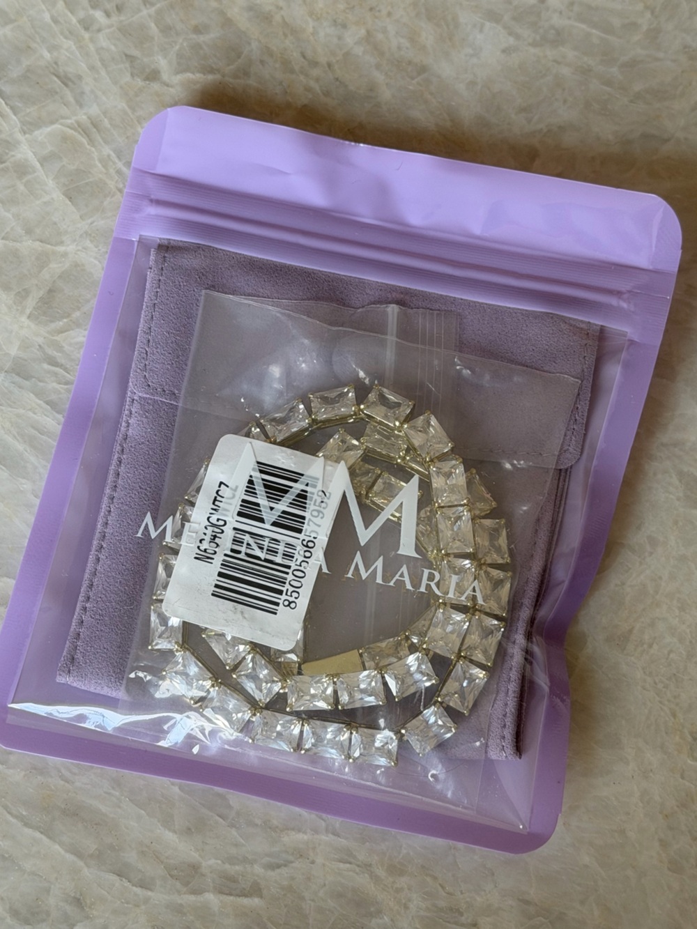 MELINDA is MARIA | Grand Slam Tennis 16” Necklace - Gold - Picture 8 of 9